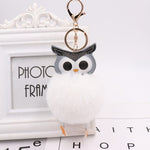 Cute Pompom Owl Keychain