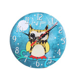 Cartoon Owl Wooden Wall Clock