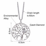 Gold Tree of life Owl Necklace