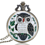 Unique Owl Quartz Pocket Watch