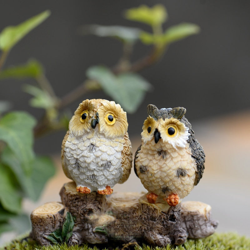 Cute Owls Animal Figurines