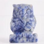 Carved Eagle Natural Crystal Statue