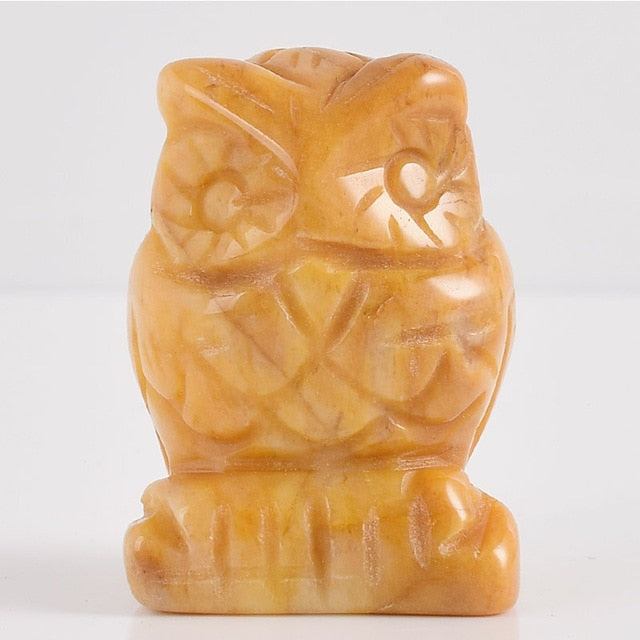 Carved Eagle Natural Crystal Statue