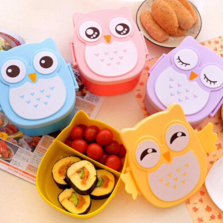 Cartoon Owl Lunch Box & Food Container