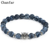 Owl  Natural Charm Stone Bracelet
