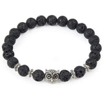 Owl  Natural Charm Stone Bracelet