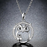 Zircon Pendants Owl Necklace