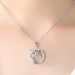Zircon Pendants Owl Necklace