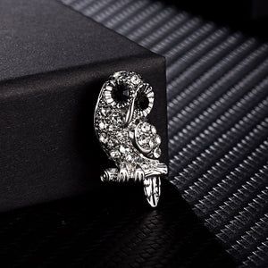 Owl Enamel Brooch