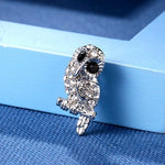 Owl Enamel Brooch
