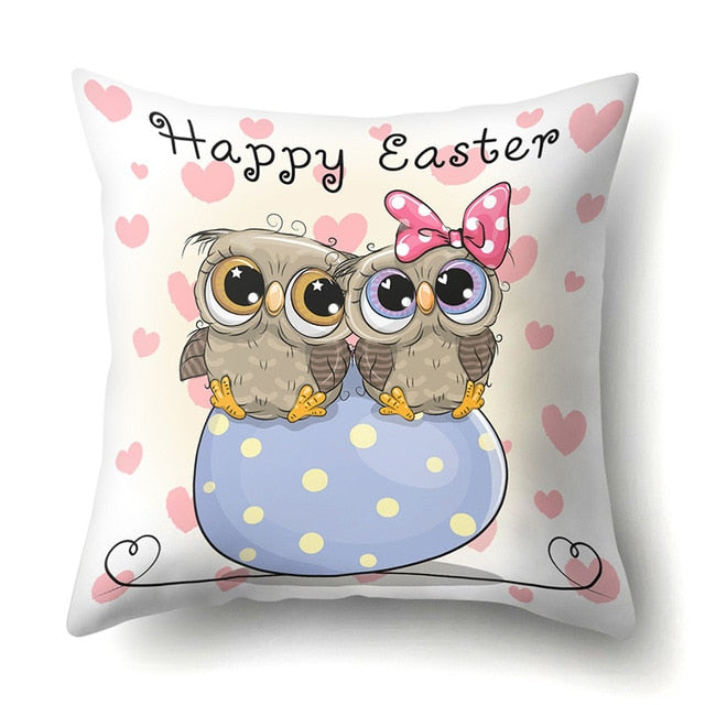 Cute Throw Owl Pillow Cover