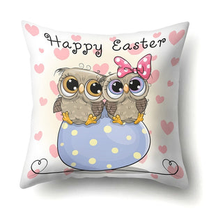 Cute Throw Owl Pillow Cover