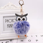 Cute Pompom Owl Keychain