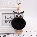 Cute Pompom Owl Keychain