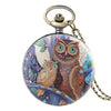 Unique Owl Quartz Pocket Watch