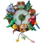 Felt Owls & Friends Material DIY Clock