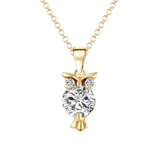 New Zircon Owl Pendant