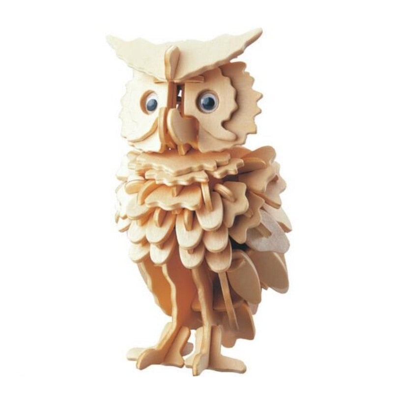3D Wooden Owl Puzzle