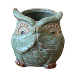 Rustic Owl Flower Pot